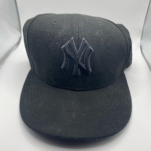Black Yankees 59fifty fitted Baseball cap size 7 1/2